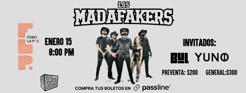 ¡Directo desde los Mochis, Sinaloa! Los Madafakers llegan a Foro La Paz con una descarga de sonido&nbsp;rockteño.